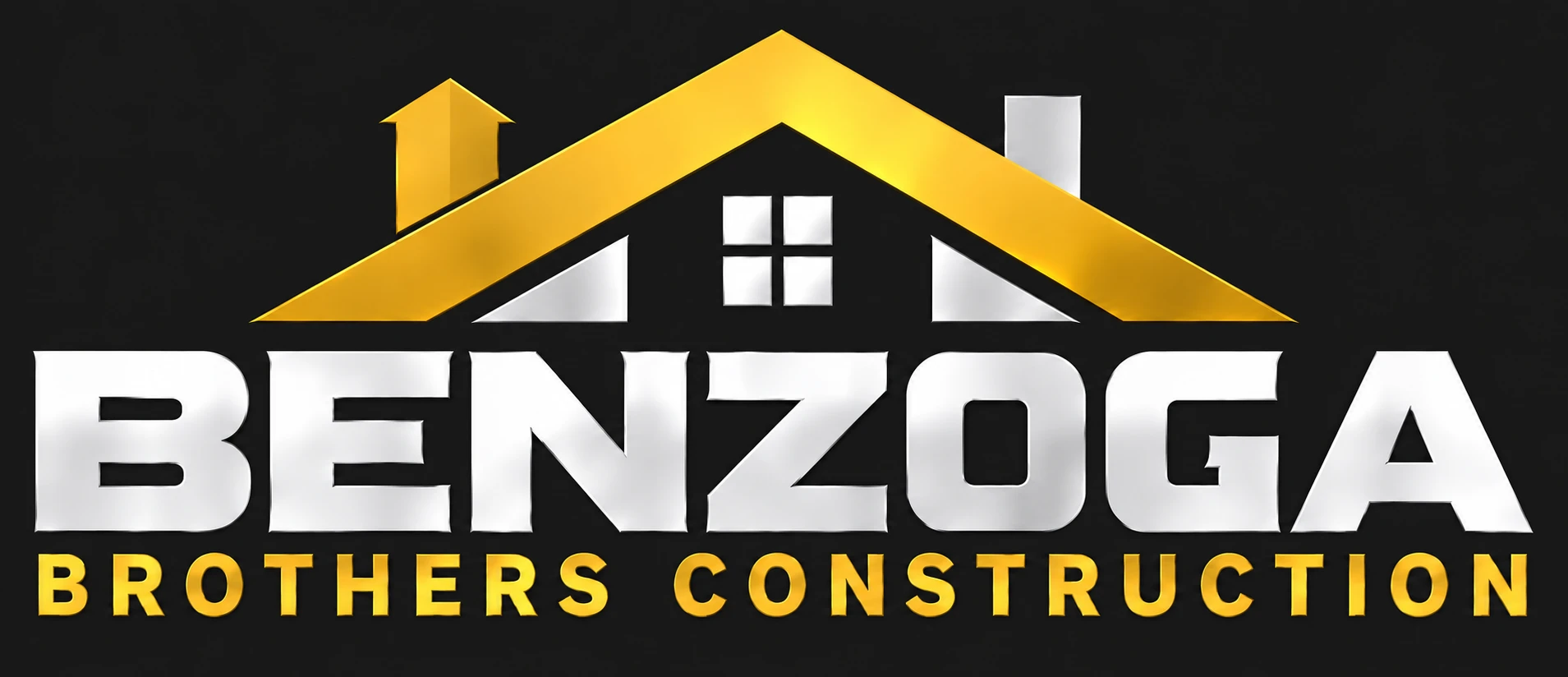 Benzoga Brothers Construction — gold roof logo
